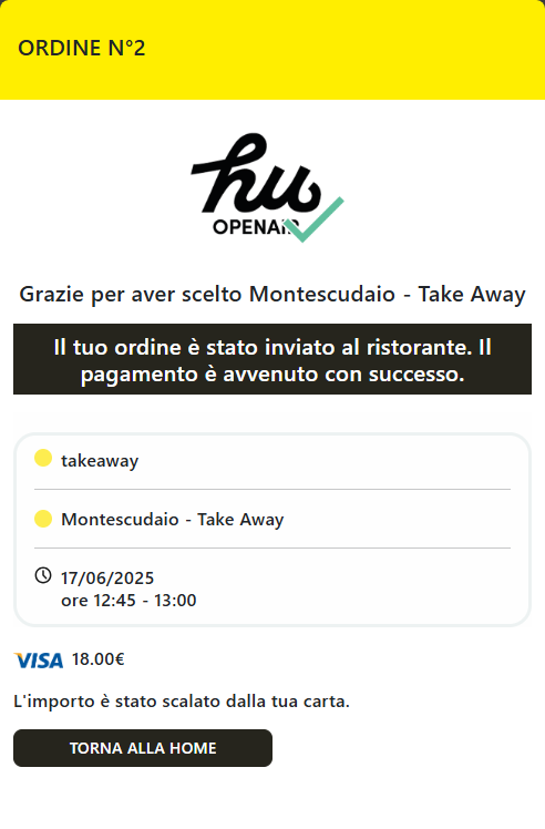 Payment success mobile